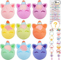 Unicorn Bath Bomb Gift Set 9 Packs for Girls and Boys, Handmade and Nature Bath Bombs with Surprise for Kids, Perfect for Bubble Bath, Christmas Birthday Gifts for Kids Toddler Women