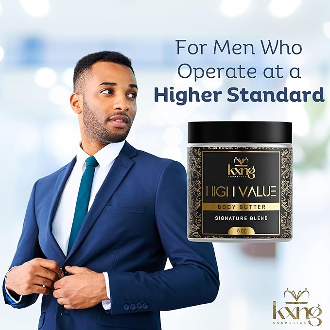 KXNG Luxurious Whipped Body Butter, Deeply Hydrating Shea Butter Body Cream, Moisturizer for Men & Women, Cruelty-Free Skincare