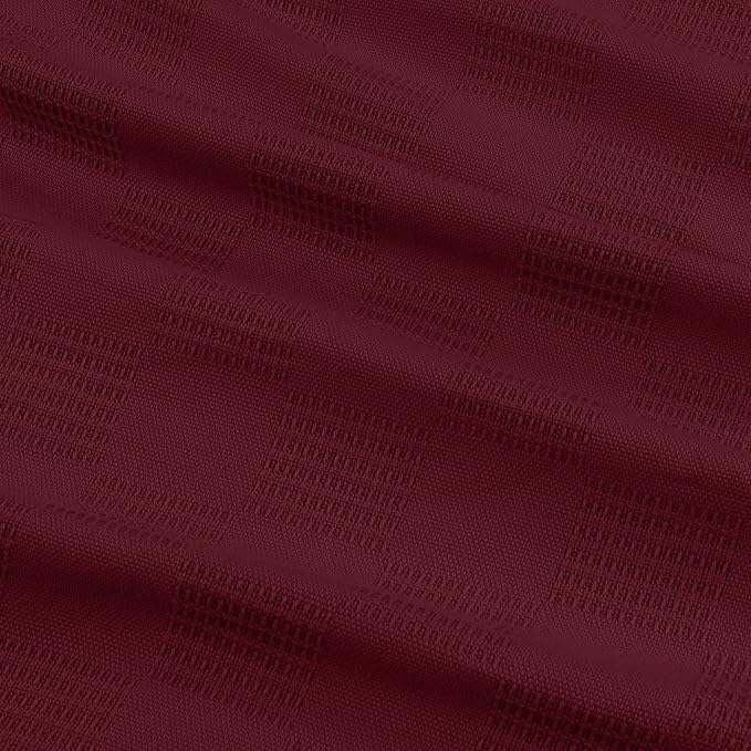 Utopia Bedding Burgundy 100% Cotton Blanket [Queen Size - 90x90 Inch] 350GSM Lightweight, Soft and Breathable Thermal Blanket for All Seasons