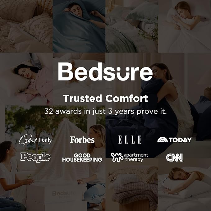Bedsure Linen Duvet Cover California King - Linen Cotton Blend Bedding Set, Soft & Cozy, 3 Pieces, 1 Duvet Cover 104x98 and 2 Pillowcases, Light Khaki Color Cooling Bedding, Comforter Sold Separately
