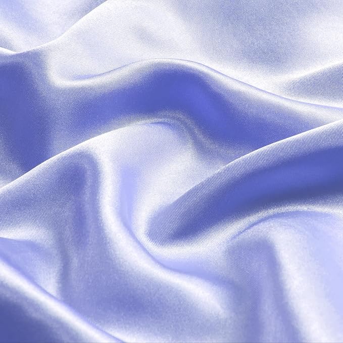 BEDELITE Satin Body Pillow Cover, Super Soft and Cooling Body Pillow Pillowcase for Hair and Skin, Breathable Silky Full Long Pillowcase Cover(20"x54", Lilac)
