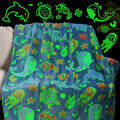 obinsm Glow in The Dark Blanket for Boys & Toddlers