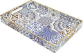 Spsyrine Bathroom Vanity Tray with Handles for Dresser Tops, Countertop, Perfume Decorative Tray, 11.8” * 7.87” *1.37” C1
