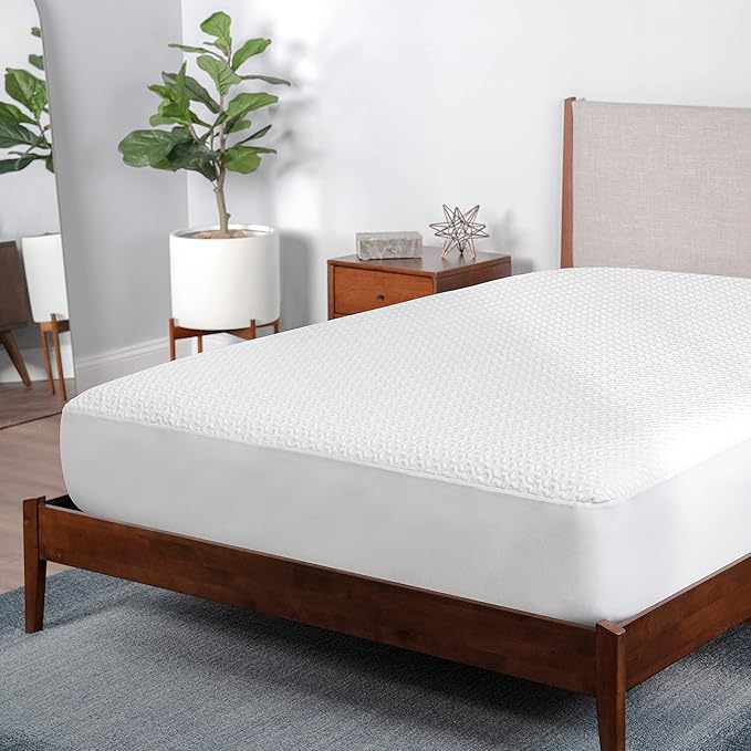 Bedgear Full Dri-Tec Mattress Protector – Waterproof, Breathable, Washable, Adjustable Base Compatible – Deep Pocket Fitted Pad Fits 18” Mattress – White