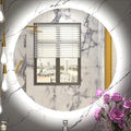 LED Bathroom Mirror 24 Inch, 3 Color Temperatures (3000K/4500K/6000K), Dimmable Backlight, Anti-Fog, 5MM HD Glass, CRI 90+, Round Vanity Mirror with Light