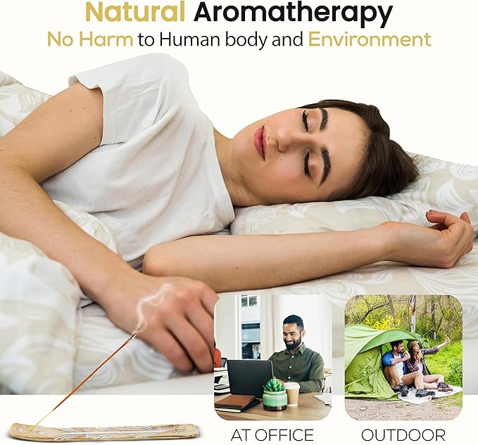 Satya Californian White SageIncense Sticks 250 gmx 4 Pack (1000 GMS), Insenses with Raajsee Incense Holder Bundle, Nag Champa Natural Incense