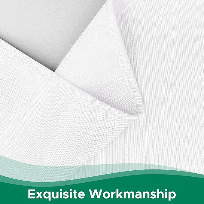 Biscaynebay Wrap Around Bed Skirts for Full & Full XL Beds 11" Short Drop, White Adjustable Elastic Dust Ruffles Easy Fit Wrinkle Resistant Silky Luxurious Fabric Machine Washable