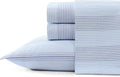 Tommy Bahama - King Sheets, Super Soft Cotton Percale Bedding Set with Matching Pillowcases, Crisp & Cool, Coastal Room Essentials (Weekend Stripe Blue, King)