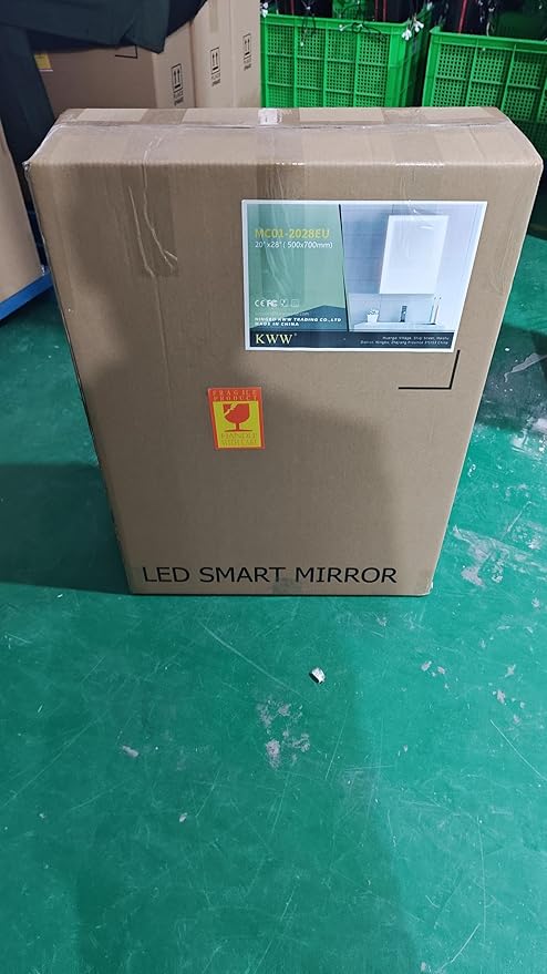 KWW LED Lighted Bathroom Medicine Cabinet with Sockets & USBs, Defogger, Dimmable, 3 Color Light Makeup Mirror, Easy to Install, Wall Mounted Cabinet (Two-Door, 31 * 34)