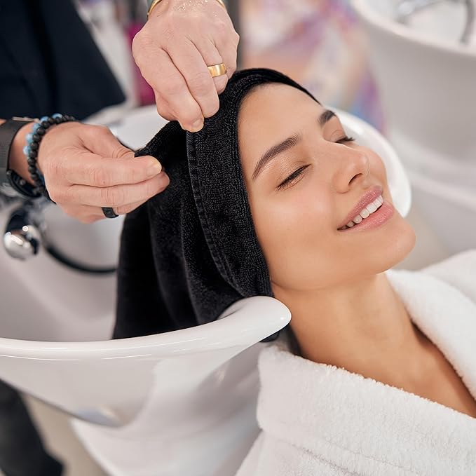 New Microfiber Hair Drying Salon Towels, 16 x 29 inches, 4 Pack, Quick Dry, Lint Free