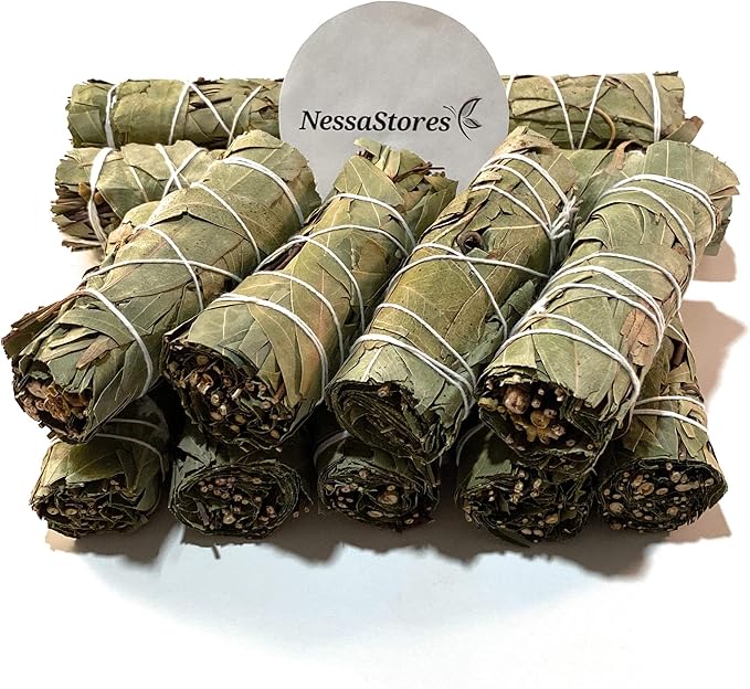 NessaStores - Bay Leaves Smudge Stick 4" Bundle #JC-169 (12 pcs)
