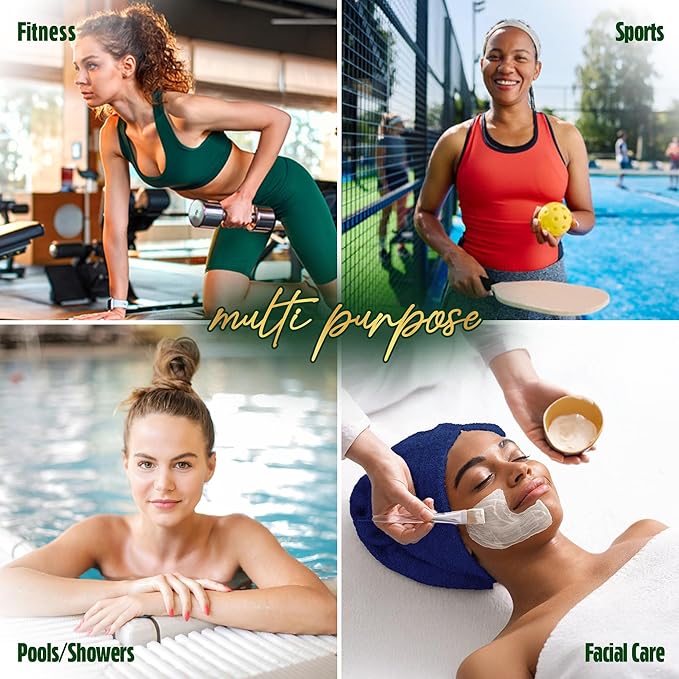 Pearl Linens Pack of 24 100% Cotton Hand Towels, Salon Towels for Spa, Gym and Bathroom Use, Hair Towels in Bulk, Soft, Absorbent, Quick Dry & Machine Washable, 16x27 inches, Royal Blue