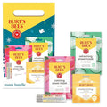 Burt’s Bees Christmas Gifts, Mask Bundle Stocking Stuffers Gift Set; Moisturizing Lip Mask, Ultra Conditioning Lip Balm, Refreshing Sheet Mask, Calming Sheet Mask; Festive Packaging; 1 Gift Set