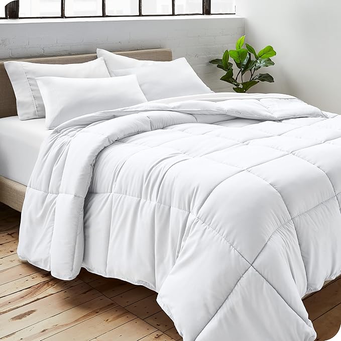 Bare Home Duvet Insert Comforter - Oversized King - Goose Down Alternative - Ultra-Soft - Premium 1800 Series - All Season Warmth - Bedding Comforter (Oversized King, White)