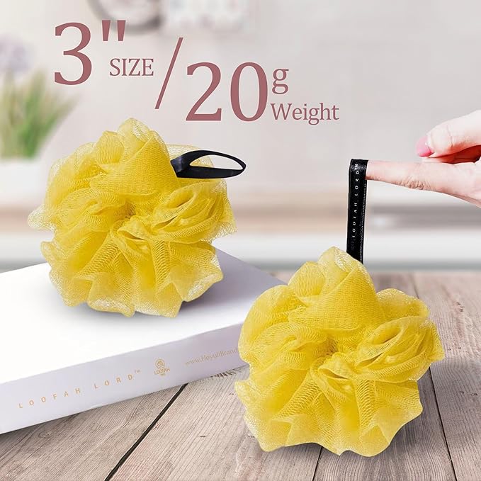 48 Bath or Shower Sponge Loofahs Pouf Mesh Assorted Colors Wholesale Bulk Lot