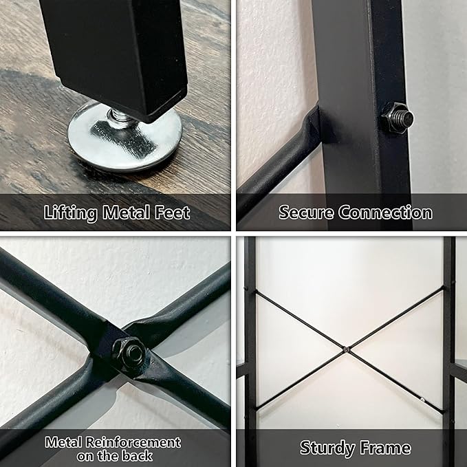 Over The Toilet Storage Cabinet with Tempered Glass Doors & Metal Stand, Over Toilet Organizer with Adjustable Shelf Space Saver Over Toilet , Tall Freestanding Shelf/Rack for Bathroom, Modern, White