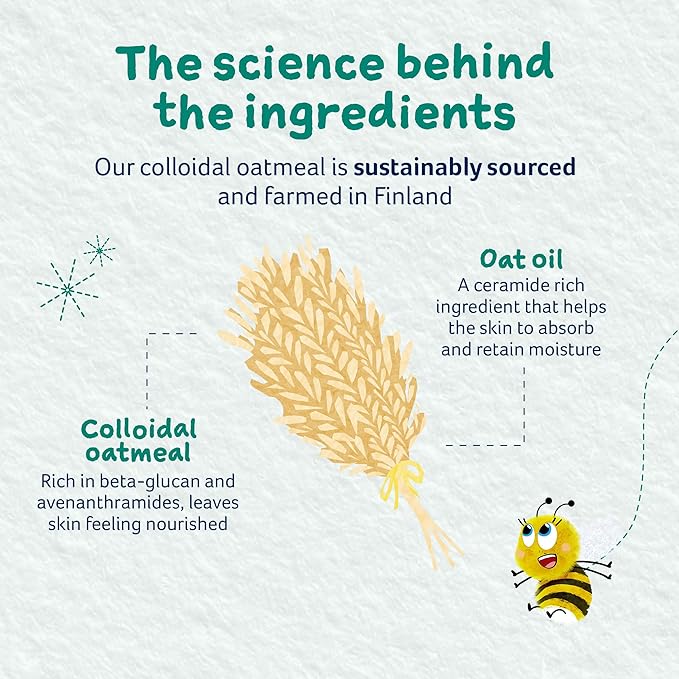 Childs Farm, OatDerma Bubble Bath, Fragrance-Free, Gently Cleanses and Soothes, Suitable for Newborns with Dry, Sensitive Skin, 8.4 Fl Oz