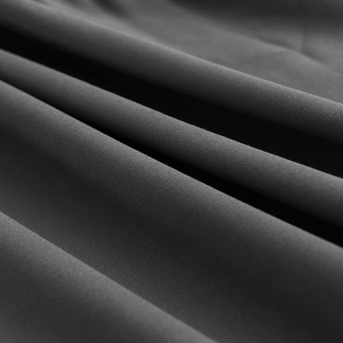 Black Bed Skirt Full Size Ruffled Bed Skirt with Split Corners, Full Bed Skirt 14 Inch Drop, Full Size Bed Skirt Black for Ruffled Bed Skirt with Split Corners, Bed Skirt Full Size