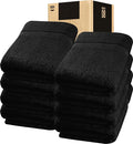 Utopia Towels - Luxurious Jumbo Bath Sheet 8 Piece - 600 GSM (35X70 Inches) 100% Ring Spun Cotton - Highly Absorbent and Quick Dry Extra Large Bath Towel - Super Soft Hotel Quality Towel (Black)