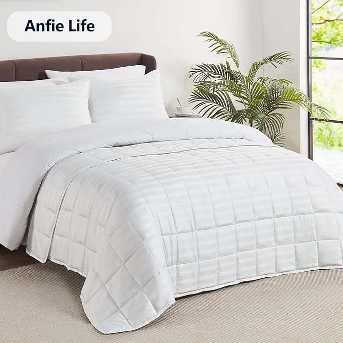 Weighted Blanket Kids (40"x60" 10lbs),Ultra Soft and Cozy Cooling Weighted Blanket Kids,Heavy Blanket with Machine Washable Soft Blanket, White