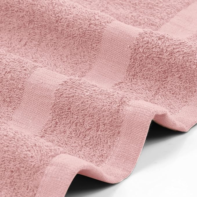 Utopia Towels, Salon Towel, Pack of 24, Not Bleach Proof, 16 by 27 Inches, Highly Absorbent Cotton Towels for Hand, Gym, Beauty, Spa, and Home Hair Care, Dusty Pink