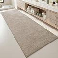 AMOAMI Bath Mat Non Slip Super Absorbent Quick Dry Bath Mats for Bathroom Floor Rubber Backing Washable Bathroom Rugs Modern Woven Jacquard Mat, Beside Tub Bath Rugs, 2' x 5', Brown