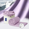 Vesta Washable Silk Lightweight Comforter, Cooling Blanket for Hot Sleepers, 100% Long Staple Mulberry Silk, Moisture & Thermal Control for Summer Use (Zen Purple, Full/Queen 90'' X 90'')