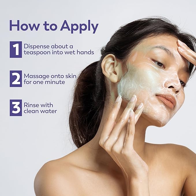 Eau Thermale Jonzac Organic Gentle Face Scrub with Perlite Beads – Smooth Radiant Complexion – Sensitive Skin Approved – Dermatologically Tested – Vegan Formula – 2.54 Fl Oz