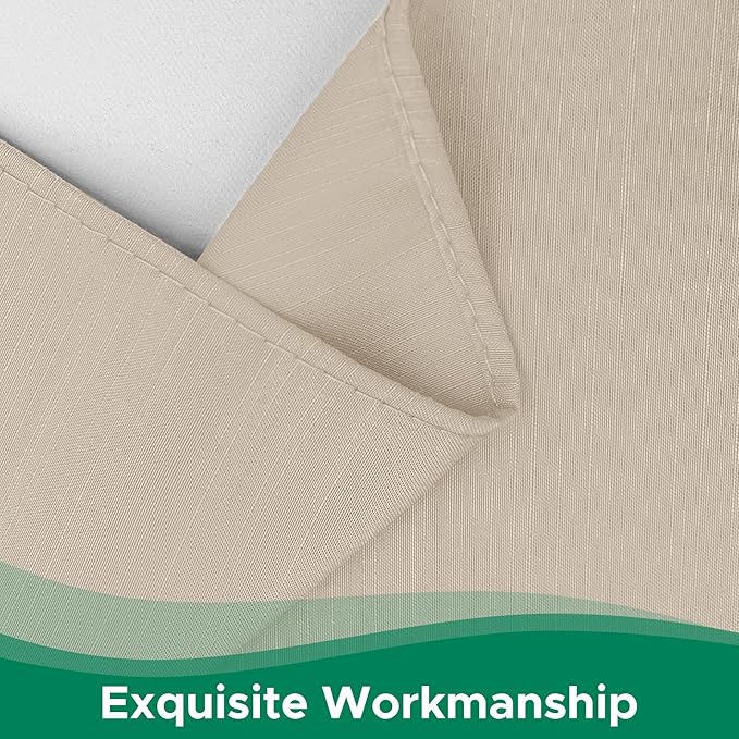 Biscaynebay Wrap Around Bed Skirts for Full & Full XL Beds 15 Inch Drop, Light Camel Elastic Dust Ruffles with Adjustable Belts Silky Luxrious Fabric Machine Washable