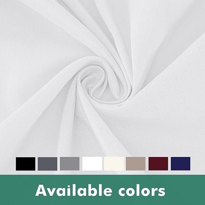 Biscaynebay Wrap Around Bed Skirts with Split Corners for Full Beds 16" Drop, White Elastic Dust Ruffles Adjustable Easy Fit Wrinkle & Fade Resistant Silky Luxurious Fabric Machine Washable