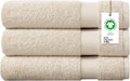 Delara 100% Organic Cotton Towels 650 GSM Plush Feather Touch Quick Dry Bath Towel, Pack of 3 GOTS Certified, Oeko-Tex Green Certified, Organic Cotton Bath Towel, 30"X58"