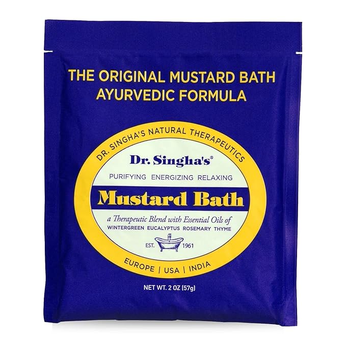 Dr. Singha's Mustard Bath, Therapeutic Bath Salts, 2 Oz