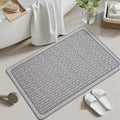 Bathroom Rugs, Ultra Thin Bath Mat Fit Under Door Super Absorbent Non Slip Quick Dry Bath Mat, Rubber Backing Shower Mat Outside Shower