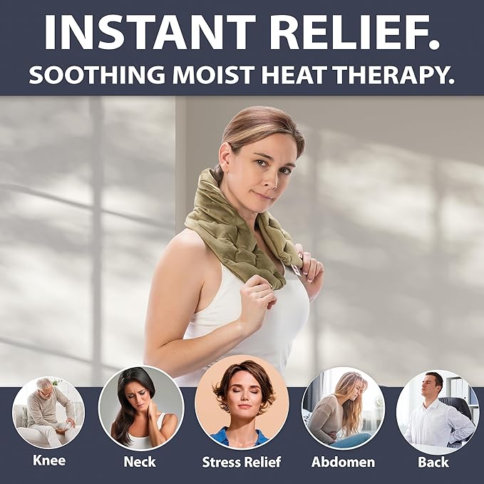 Core Products MicroBeads Moist Heat Therapy Pack - Great Holiday Gift - Cervical 5" X 25"