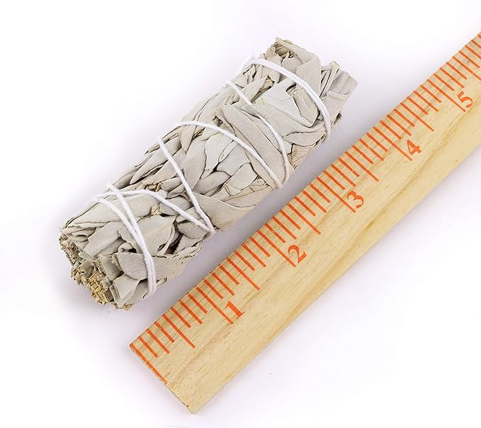 SOUL STICKS 4 Inch 12-Pack Organic California White Sage Smudge Sticks Bulk for Home Cleansing, Negative Energy Removal, Good Energy Meditation & Smudging Rituals | Pure Sage Bundles