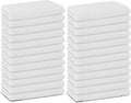 Basic Hand Towels 16x26 Inches – Bulck Pack of 24 – White Color – Soft and Absorbent Multipurpose Cotton Towels for Bathroom, Spa, Gym, Salon, Hotel, and Everyday Use