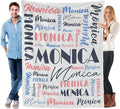 Name Blanket Personalized Blanket for Adult Kids Flannel Customize Throw Blanket Custom (Color 10, 60 x 80 Inches)