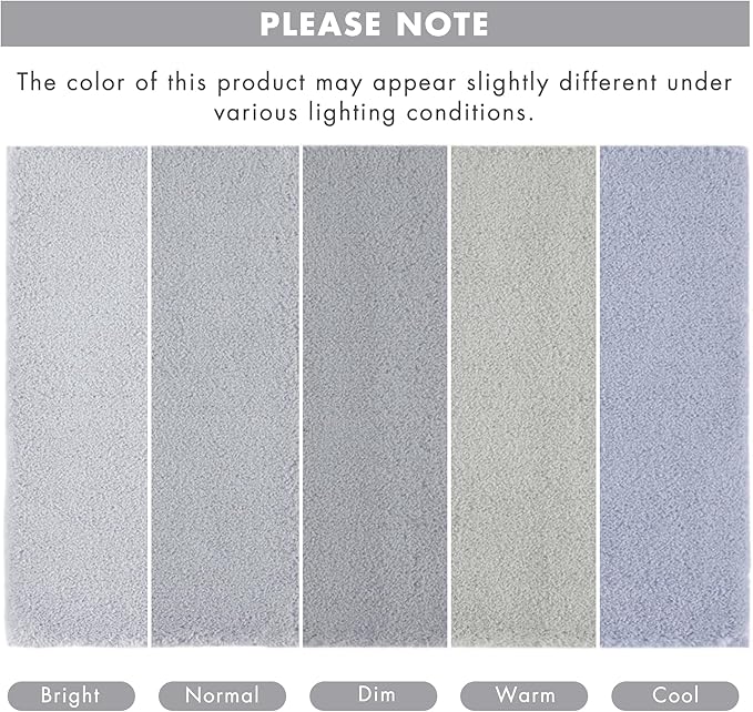 Madison Park Signature Non Slip, Luxrurious Plush Mat, Absorbent, Quick Dry, Spa Design Bath Room Décor Marshmallow Bathroom Rug, 2'x3'4", Silver