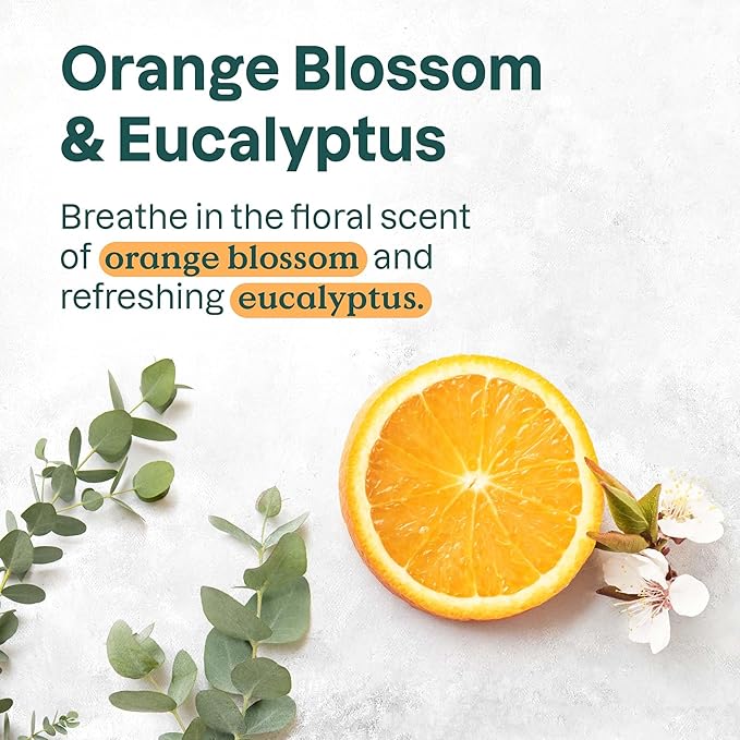 ATTITUDE Body Lotion, EWG Verified Moisturizer, Vegan Skin Care Products, Non-Greasy, Hydrating for Dry Skin, Cruelty Free, Orange Blossom & Eucalyptus Scent, 16 Fl Oz