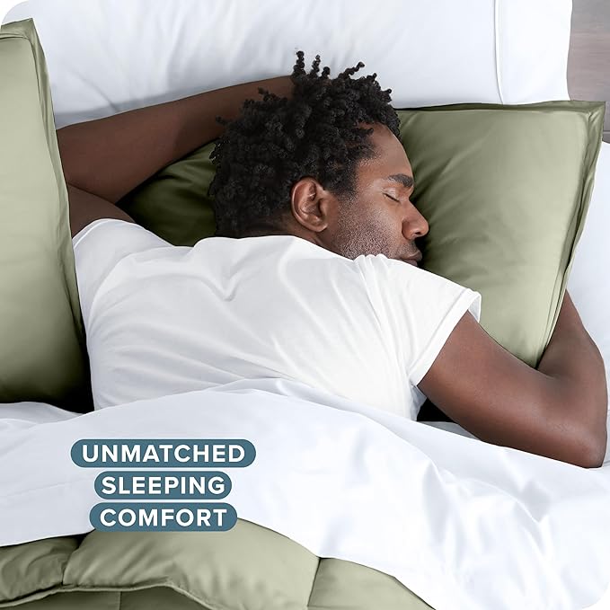 Bare Home Bedding Duvet Cover Queen Size - Premium 1800 Super Soft Collection - Lightweight, Cooling - Soft Breathable Bedding Duvet Cover (Queen, Sage)