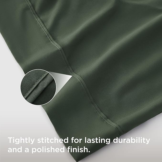 Bedsure Body Pillow Case Cover - Olive Green Brushed Microfiber Long Pillow Cases, Ultra Soft and Cozy Body Pillowcase with Envelope Closure, Wrinkle, Fade and Stain Resistant, 1 Pack, 20x54 Inches