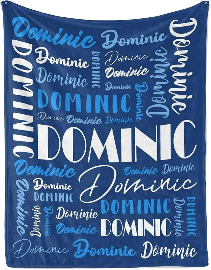 Name Blanket Personalized Blanket for Adult Kids Flannel Customize Throw Blanket Custom (Color 18, 30 x 40 Inches)