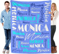 Name Blanket Personalized Blanket for Adult Kids Flannel Customize Throw Blanket Custom (Color 26, 50 x 60 Inches)