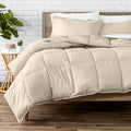 Bare Home Comforter Set - King/California King Size - Ultra-Soft - Goose Down Alternative - Premium 1800 Series - All Season Warmth (Sand)