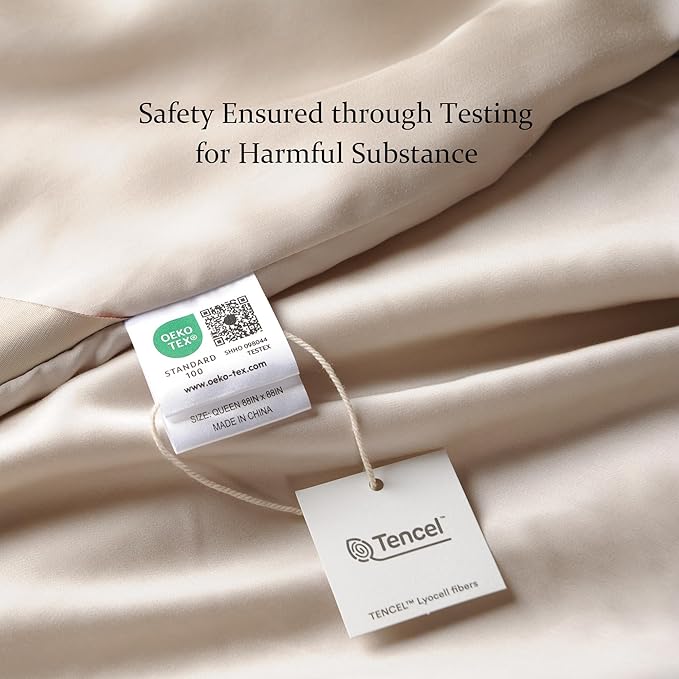 CUDDLE DREAMS Silk Filled Comforter for All Season, Detachable Tencel Duvet Cover for Easy Care, Naturally Breathable (Light Pewter, Twin)