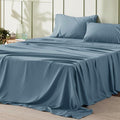 Bedsure Full Size Bed Sheets - 4 Pieces Soft Full Sheet Set - Breathable & Cooling - Hotel Luxury - Easy Care Polyester Microfiber Bedding for Women, Men, Mineral Blue