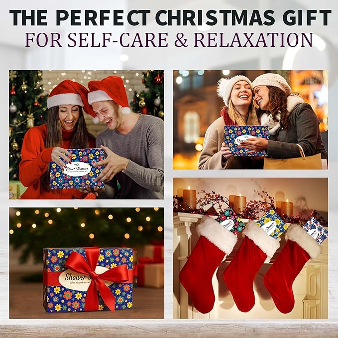 Shower Steamers for Women Gift Set – 24 Pack (4 Boxes of 6), Aromatherapy Shower Bombs w/Essential Oils, Relaxing Shower Melts, Perfect Spa Gift for Christmas, Stocking Stuffers for Women, Men, Teens