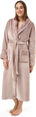 Turquaz Oversize Plush Robes For Women, Soft Warm Fleece Bathrobe for Women