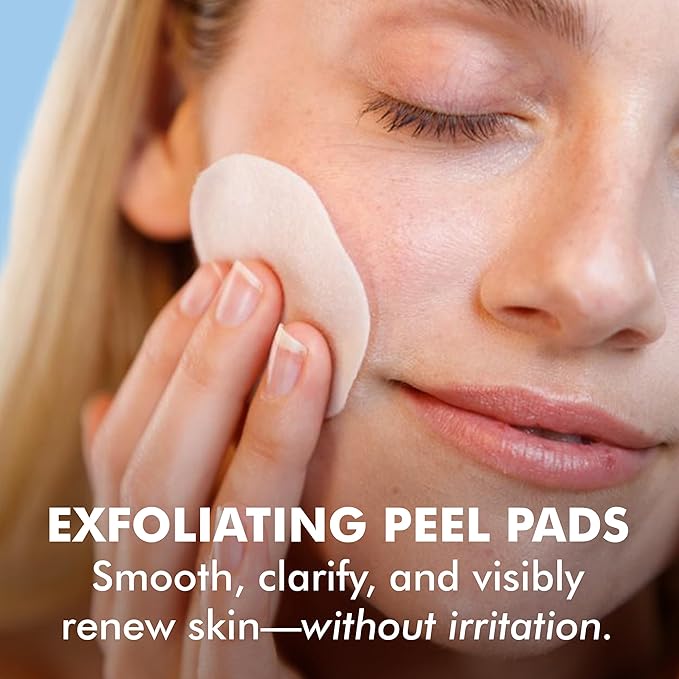 Skyn ICELAND Nordic Skin Resurfacing Facial Pads With AHA and BHA. Exfoliating & Clarifying Peel Targets Fine Lines and Discoloration Without Irritation. 60 Pads