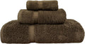 BC BARE COTTON Luxury Hotel & Spa Quality Collection, Quick Dry 100% Turkish Cotton, 750+ GSM, Eco Friendly Towel Set, Bathroom and Kitchen Dobby Border Towels (3 Piece, Cocoa)